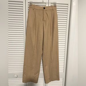 Mango Camel Wide Leg Trouser